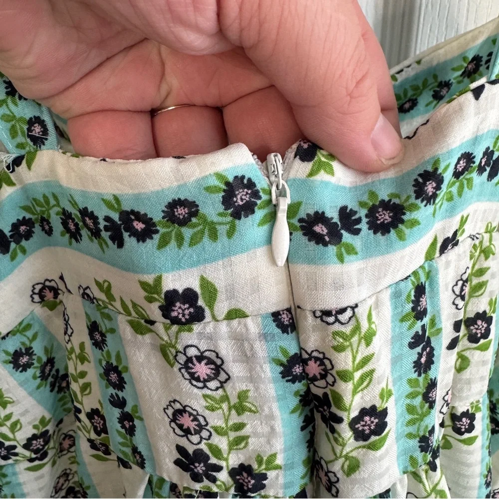 Maison Tara floral lined midi dress size 6 - Picture 10 of 10